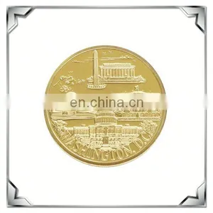 Custom High Quality Gold Washington Souvenir Coin thumbnail-1