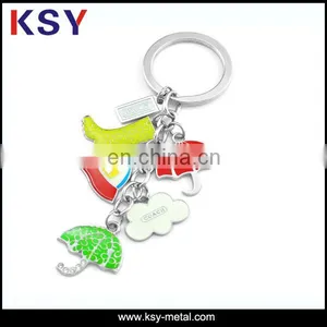 Fashion Custom Shoes Shaped Metal Keychain thumbnail-2