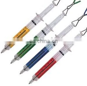 Hot Sale Nurse Lanyard Pen in Syringe Shape Ballpoint Ball Pen thumbnail-3