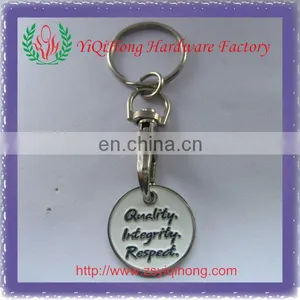 Soft Enamel Shopping Trolley Coin Keychain thumbnail-1