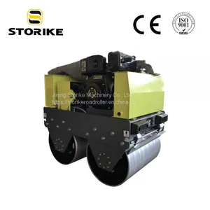 500Kg Pedestrian Two Drums Vibratory Tar/Mortar  Compactor Road Roller Specification thumbnail-1