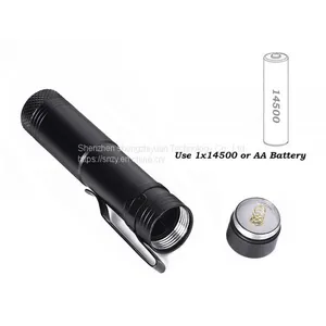 LED Flashlight 4 Modes Work Light Lamp Waterproof Lanterna Pocket Aluminum Torch For Hiking Camp With Pen Clip Lamp thumbnail-4