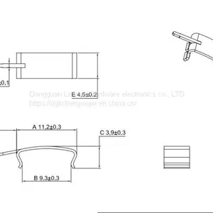 RM8C Clamps, RM8 Transformer Clips Spring Clips, SK7 Material，Delivery Fast. thumbnail-2