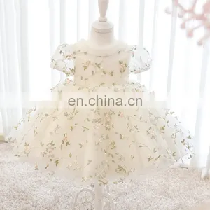 Spain Kids Dress for Girls Princess Birthday Party Dresses Baby Girl Embroidery Wedding Costumes Kids Christmas Clothing thumbnail-5