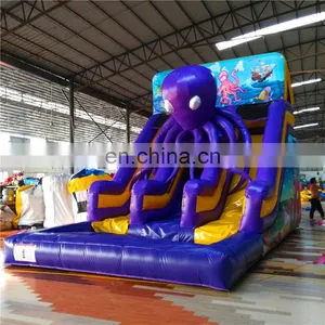 2020 Popular Portable Tall Slide ,inflatable Crayon Bounce House With Slide With Big Octopus Cartoon thumbnail-6