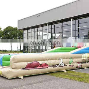 Western Theme Inflatable Bungee Run Wipeout Sport Game For Sale thumbnail-2