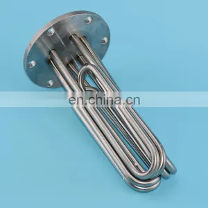 High Quality Steamer Oven Flange Tubular Heater High Temperature Flexible Hose Pipe Lshaped Mold Singlehead Heating Tube thumbnail-1