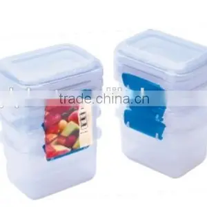 3 Pcs Set Promotional Clip Plastic Food Storage Container thumbnail-1