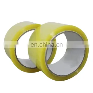 Bopp Tape Big Jumbo Roll Sealing Tape Yellow Color Packing Tape Transparent Waterproof thumbnail-2