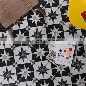 Nordic Black and White Geometric Floret Brick 300*300 Kitchen Bathroom Wall Brick thumbnail-2