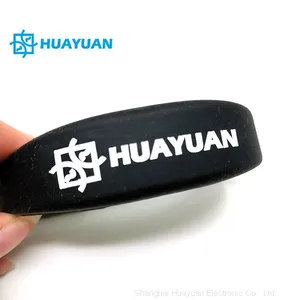 Upmarket 13.56MHz NFC Contactless Smart Bracelet RFID Silicone Wristband for Waterpark thumbnail-1