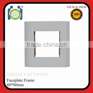 80*80 Cat6 Network Faceplate Frame thumbnail-1