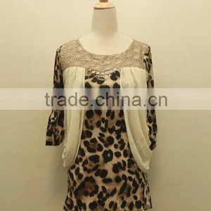 Leopard Print Chiffon Fashion Blouse thumbnail-6