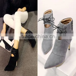 C89225A Women Genuine Leather Ankle Boots Lady Boots Lady Shoes Big Size Genuine Leather Shoes thumbnail-1