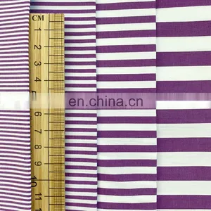 Textile Fabrics 100% Cotton Materials Woven Chinese Cotton Stripe Roll of Fabric thumbnail-4