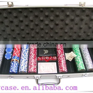 Professional Poker Chip Metal Case in Round Corner Aluminum Case for 1000 Poker Chip Case thumbnail-1