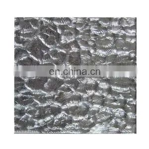 Clear Customized Design Tempered Stained Frosted Decorative Embossed Pattern Glass thumbnail-1