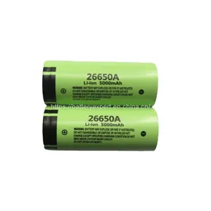 Lithium 26650 3.7V 5000mAh 5Ah Cylidrical Li-Ion Battery Cell for Flash Light thumbnail-1