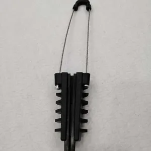 FTTH Figure 8 Fiber Optical Cable Low Voltage ABC ADSS Self Adjusted Aerial Anchor Tension Clamp thumbnail-3