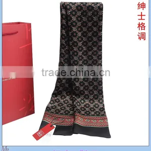 Silk Printed Men Scarf thumbnail-2