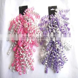 Curling Plastic Ribbons Pull Bow /Curly Bow With Double Face and Christmas/wedding/party Poly Packing Curly Ribbon Bow thumbnail-1