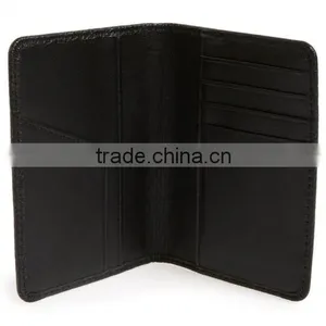 Fashion Grain Leather Passport Holder Slim Genuine Leather Passport Case for Men thumbnail-1