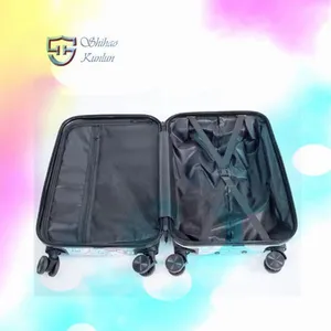 Wholesale Customized ABS PC Hard Shell 20/24/28 Inch Printed Luggage Luxury Design Travel Bags Suitcase Set 3PCS thumbnail-3