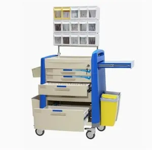 ABS Hospital Medical Emergency Medicine Nursing Treatment Trolley Equipment With Drawers thumbnail-5