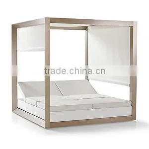 Light Folding Double Beach Bed Chair for Two Person thumbnail-5