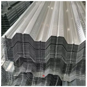 Custom Size Open Type Floor Decking Galvanized Metal YX51-342-1025 1mm 1.2mm Easy Installation Floor Steel Formwork Sheet Panels thumbnail-3