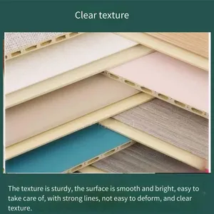 Xindishu Bamboo and Wood Fiber 600mm Integrated Wall Panels, Light Luxury, Environment-friendly and Quick-installation Wall Panels thumbnail-3