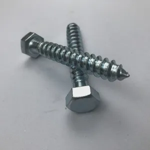 Blue White Zinc DIN 571 Hexagonal Lag Screws Grade 4.8 thumbnail-5