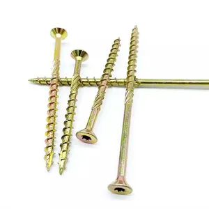 Stainless Steel 316 Wood Screws for Outdoor Furniture Assembly Full Thread Pozi Drive No Snapping Bulk Packing Free Samples thumbnail-1
