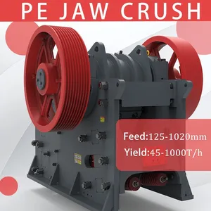 PE-600×900 Primary Jaw Crusher for Granite Basalt Limestone Quarry Stone Crushing Plant thumbnail-4