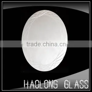 Silver Type of Bathroom Engraving Mirror thumbnail-1
