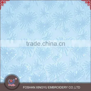 Latest Fashion Top Quality 100%polyester Different Types of Sequin Embroidery Fabric Dresses for Women thumbnail-4