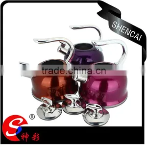 Modern Design Stainless Steel Ball Shape Whistling Kettle/ Water Pitcher/ Teapot thumbnail-2