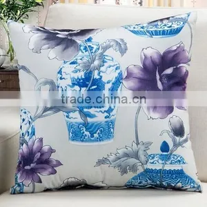 Vase and Flower Design Cushion for Car , Seat ,home Decoration thumbnail-1