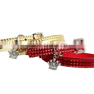 Wholesale Pet Supplies High Gloss Surface Crown Pendant Dog Collars thumbnail-6