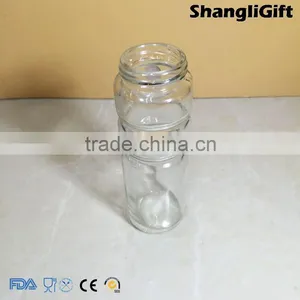 5oz Glass Spice Bottles With Plastic Cap Round Glass Cup thumbnail-2