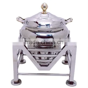 Steel Cheffing Dish, Wedding & Party Utensils, Food Serving Dish, Hot Keeping Dish, Catering Item, Hotel & Restaurant Utensils thumbnail-1