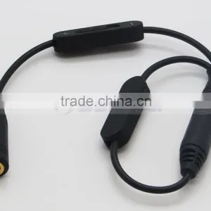 2 Male to Female Y Splitter Cable Extension Audio Cable With Volume Control thumbnail-3