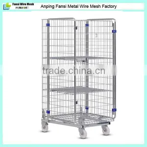Round Tube Frame Metal Mobile Container for Storage Using thumbnail-1