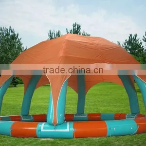 China Cheap Inflatable Water Pool Cover Tent for Sale thumbnail-1