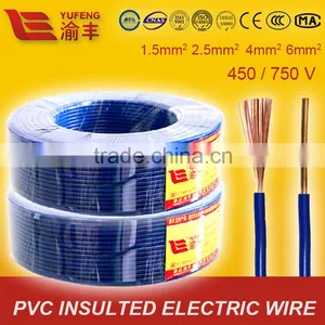IEC60227 Standard 1.5mm 2.5mm 4mm 6mm Cable Factory Price Electrical Wire thumbnail-1