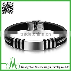 Fashion Men Silicone Bracelet Wholesale Factory Direct With Low Price thumbnail-1