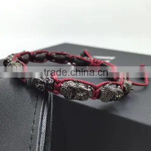 2016 Hot Fashion Unique 6mm Hematite Beads Wholesale Gold Buddha Bracelets Jewelry thumbnail-3