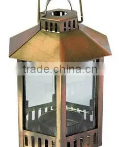 Copper Finish Candle Lantern CCL-108 thumbnail-1