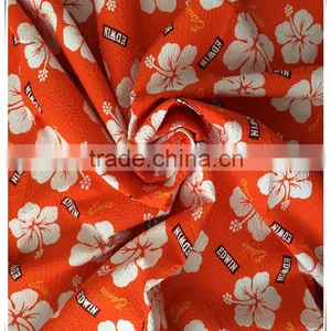 Printed Seersucker Polyester Cotton Rayon Blend Fabric for Women's Clothing thumbnail-2