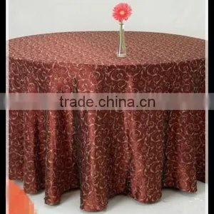 Luxury Wrinkle Crushed Jacquard Fabric Tablecloth for Weddings thumbnail-1